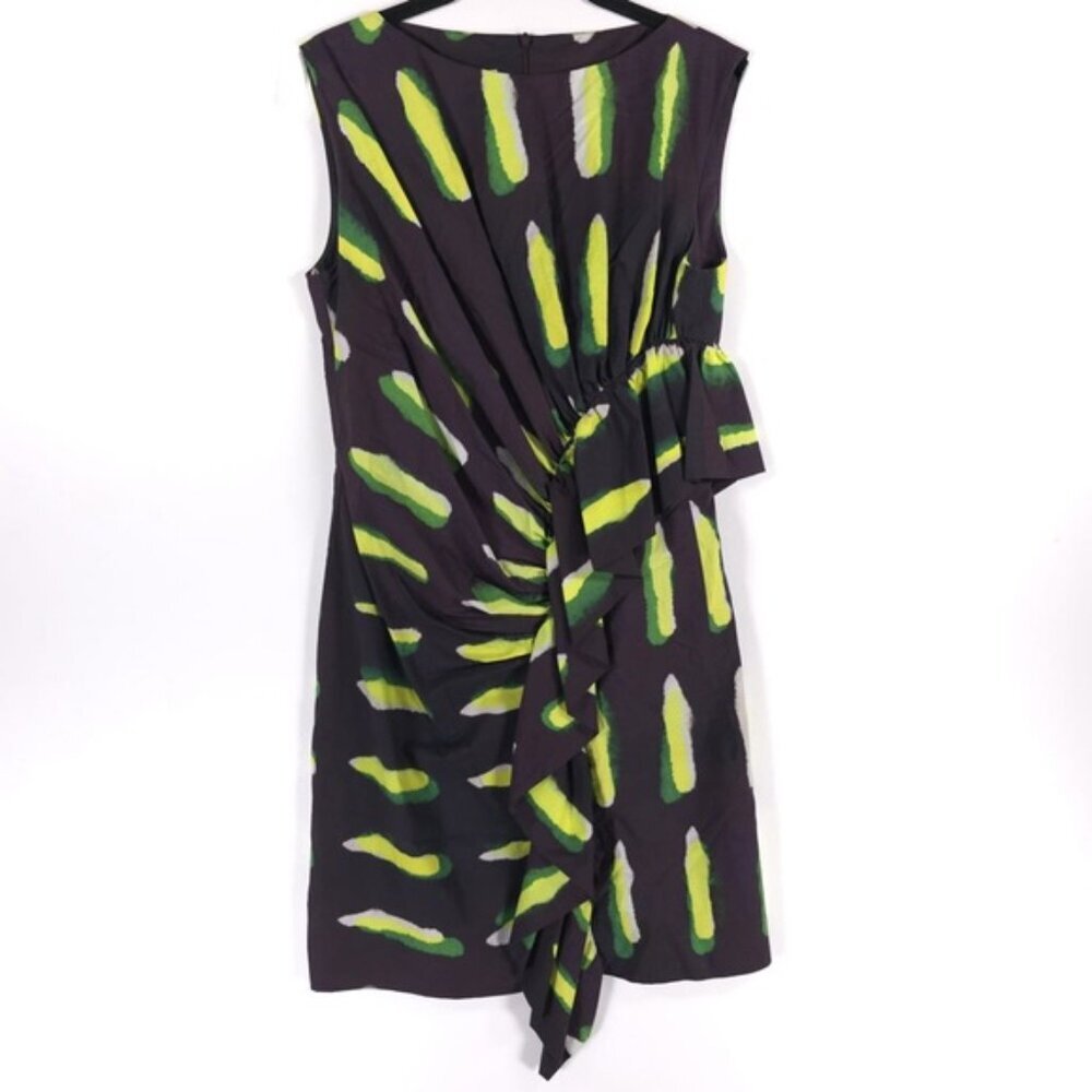 DRIES VAN NOTEN Len Lye Dyvan Mini Dress Ruffle Sleeveless POLAND MADE Size 36